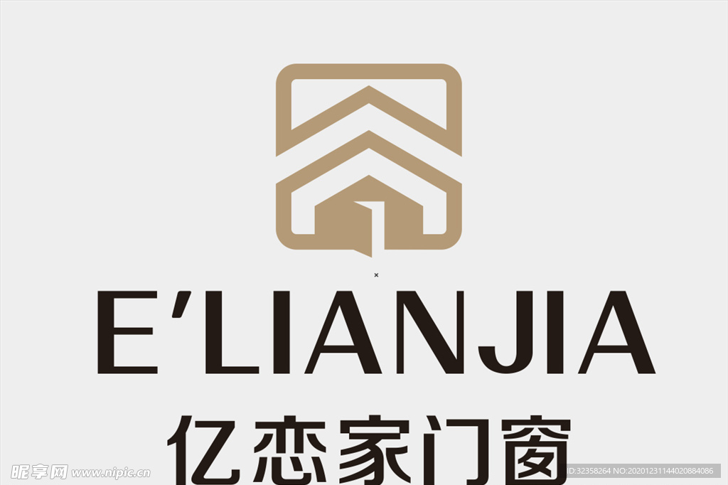 亿恋家门窗logo