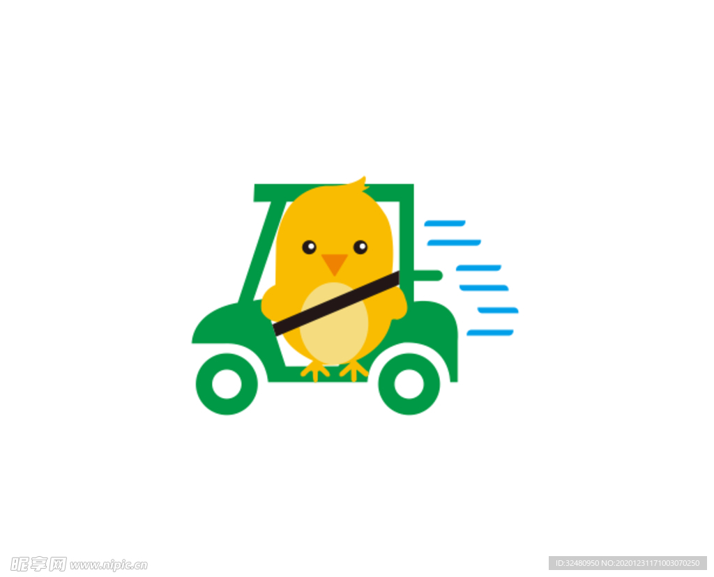 卡通  鸭子 车 可爱 风