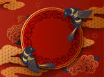 古典花鸟装饰框