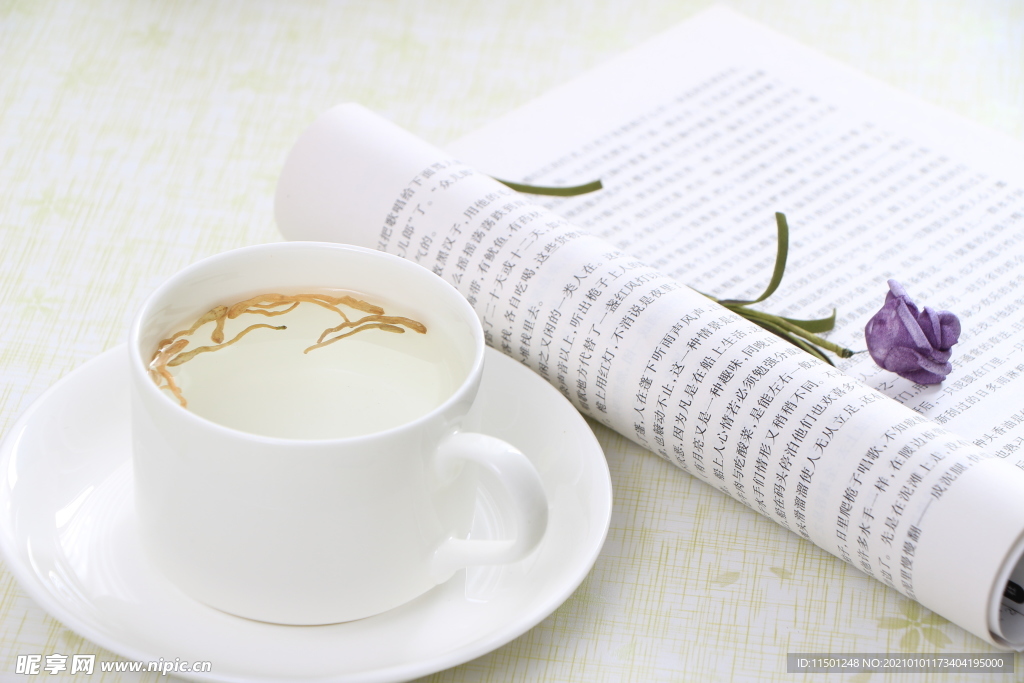 金银花茶拍摄