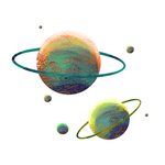 国潮星球装饰元素