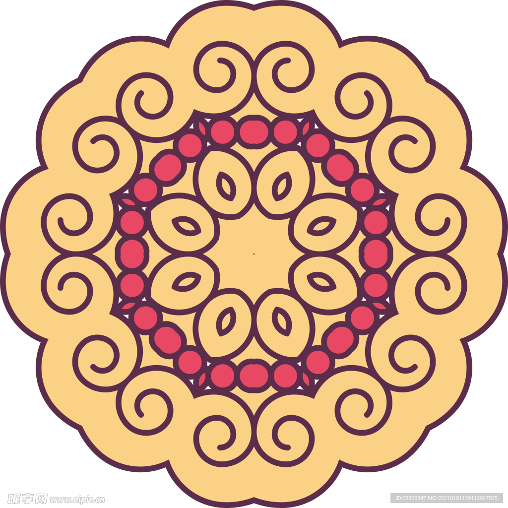 复古花纹图案