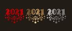 拉丝 2021 新年 橱窗贴