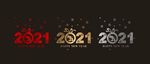 拉丝 2021 新年 橱窗贴