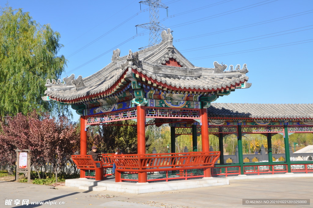 北式古建亭子