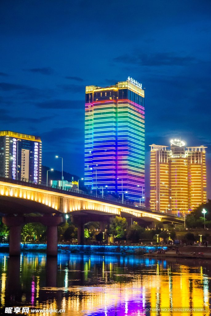 杭州新安江夜景