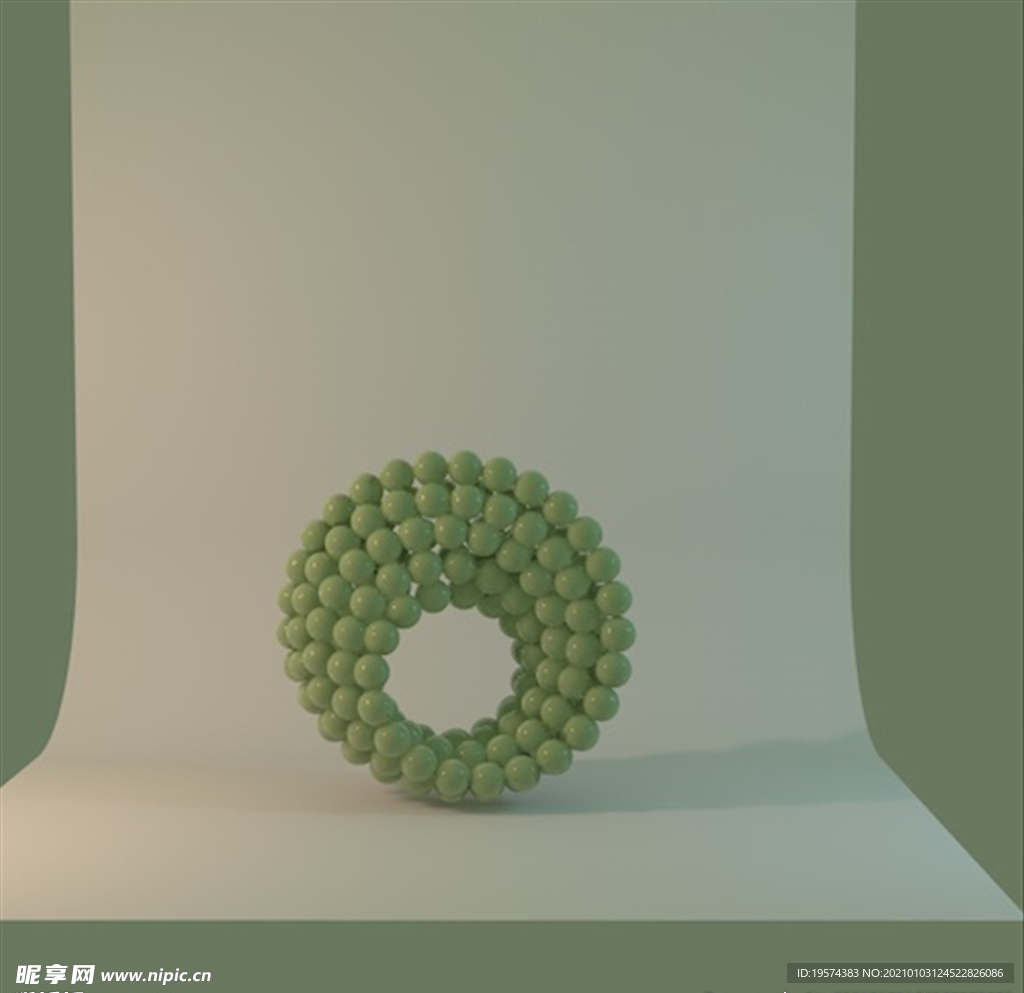 C4D 模型摄影棚产品场景布光