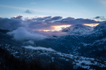 雪山 山峰