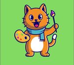 卡通小猫