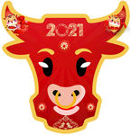 2021年新年牛头卡通
