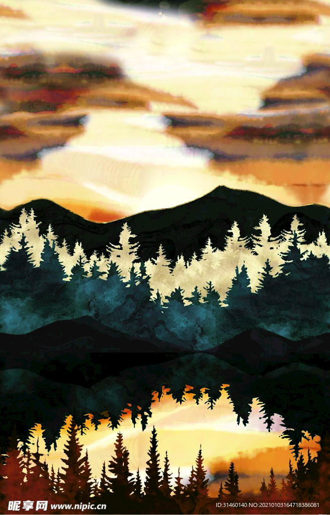 三水画