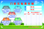 门前五包责任牌