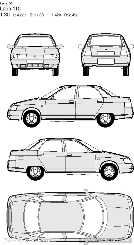 手绘汽车