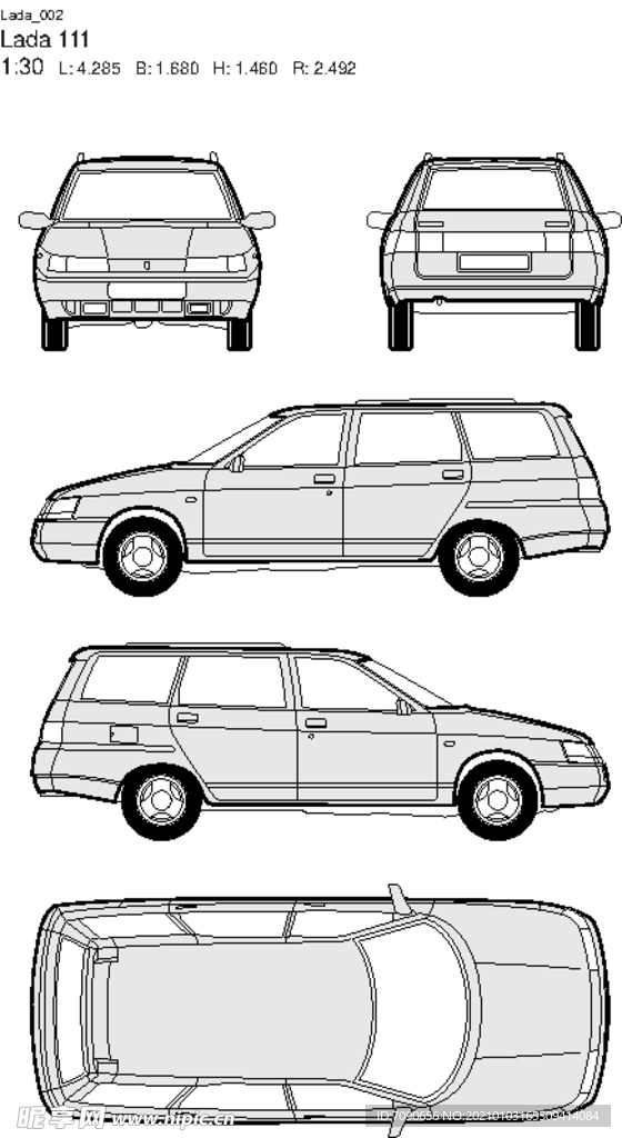 手绘汽车