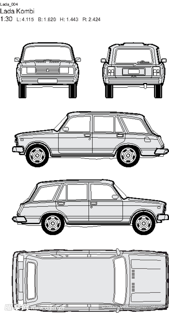 手绘汽车