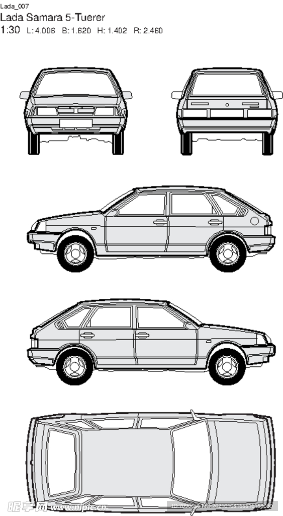 手绘汽车