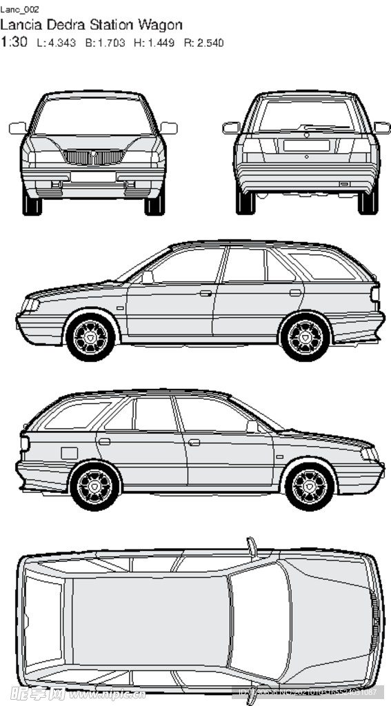 手绘汽车
