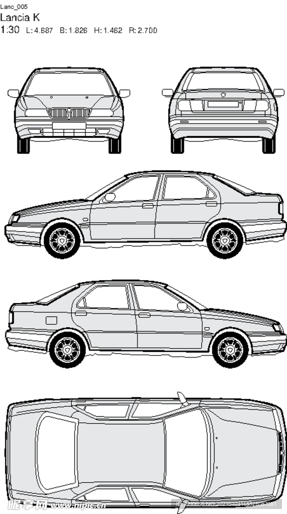 手绘汽车