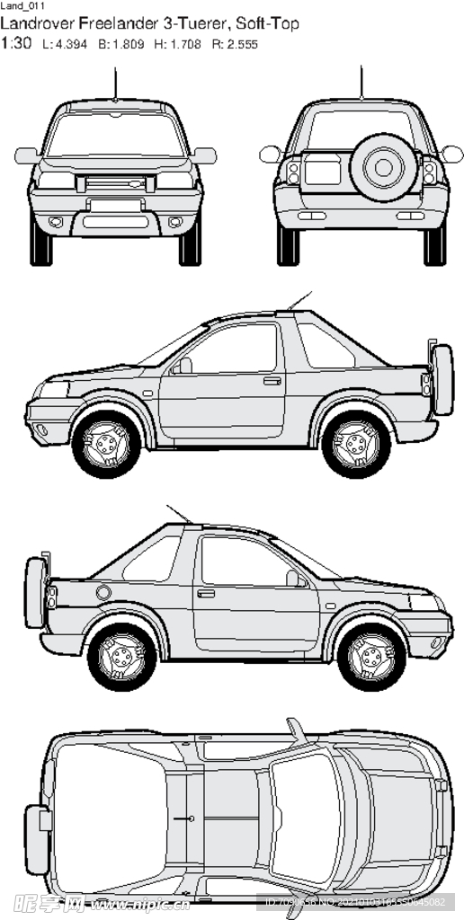 手绘汽车