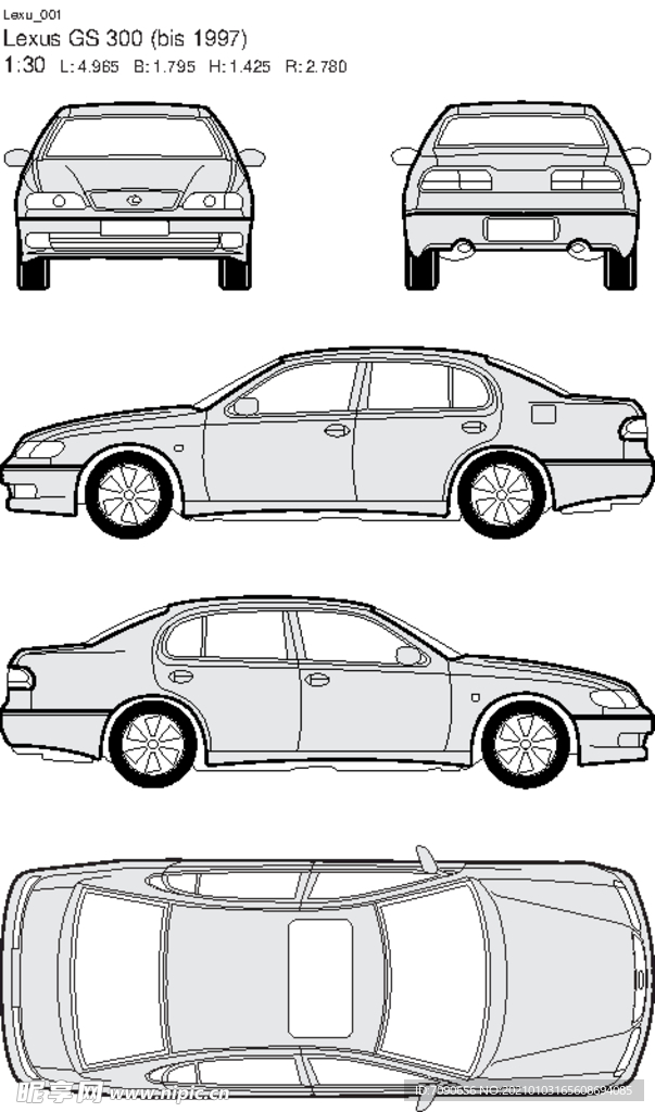 手绘汽车