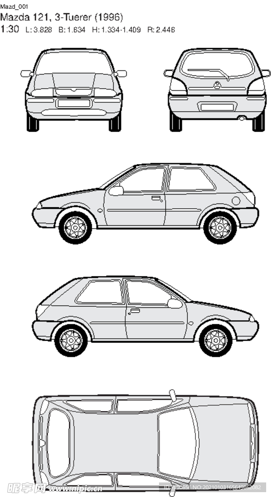 手绘汽车