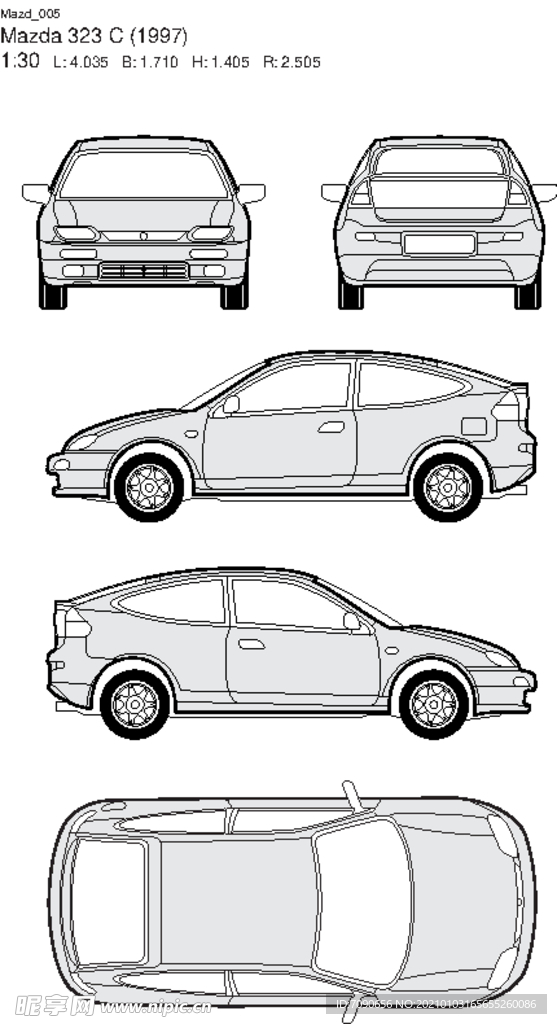 手绘汽车