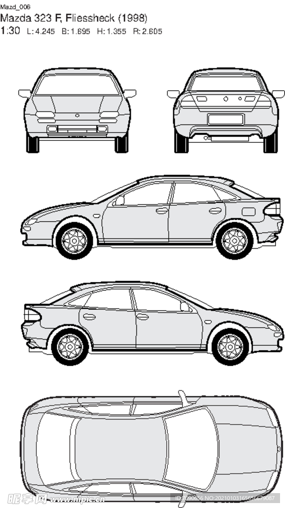 手绘汽车