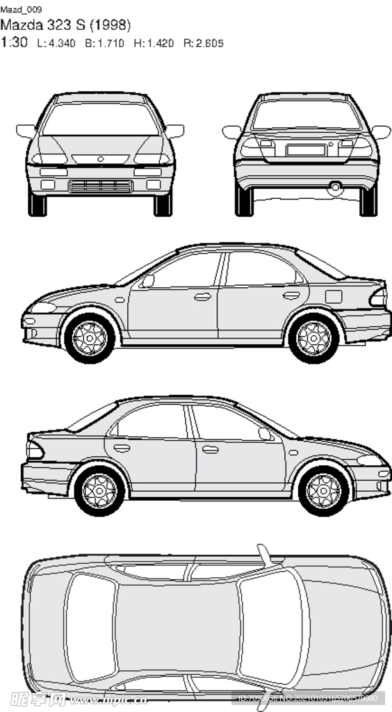 手绘汽车