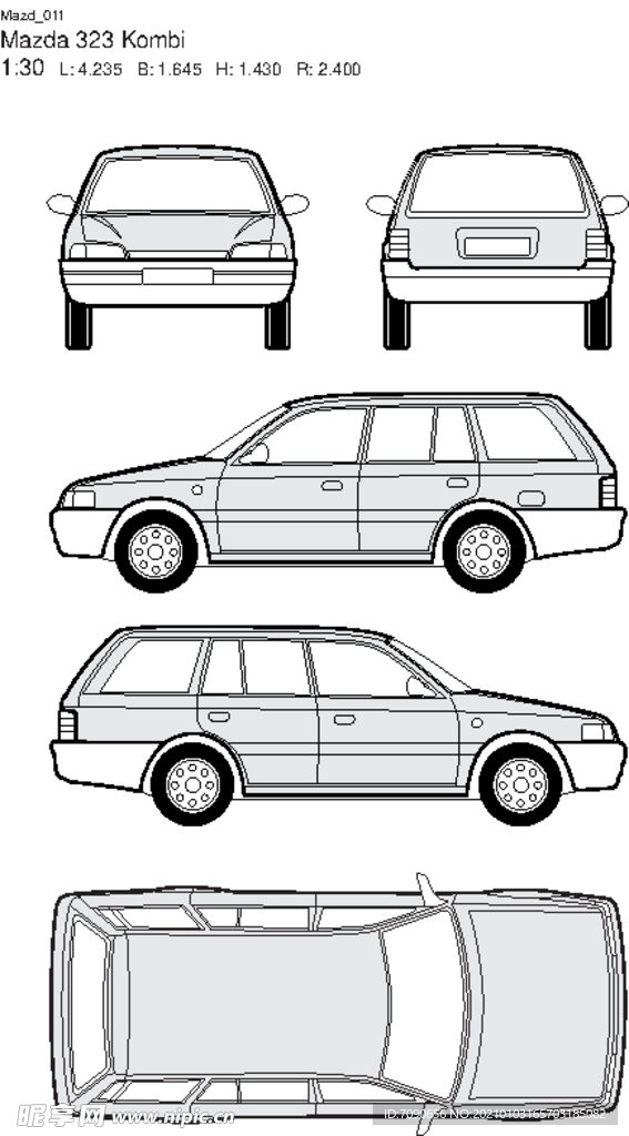 手绘汽车