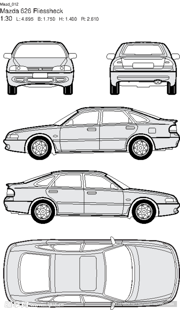 手绘汽车