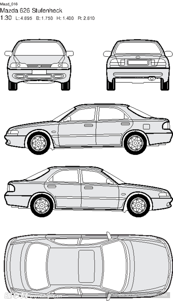 手绘汽车