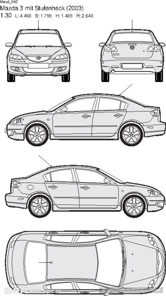 手绘汽车