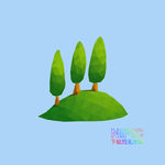 low poly 小树