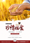 珍惜粮食海报