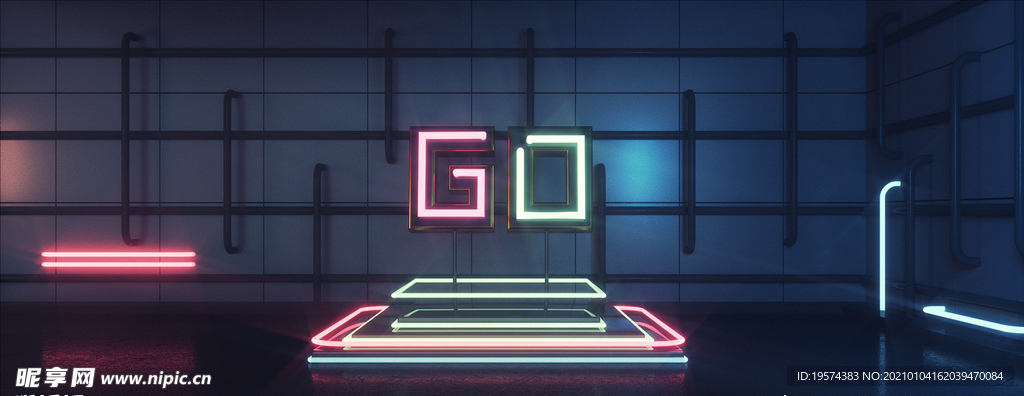 C4D 模型炫酷舞台场景