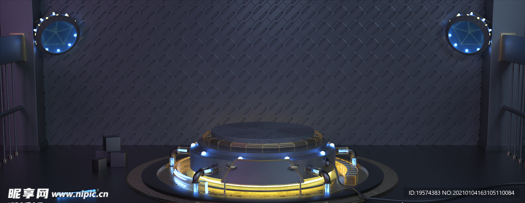 C4D 模型炫酷舞台场景