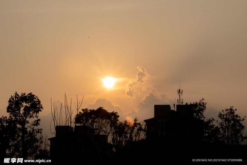 夕阳落日晚霞