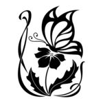 蝴蝶花纹