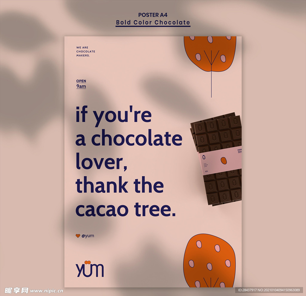巧克力海报