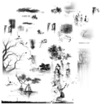 水墨竹子