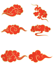 红色祥云素材