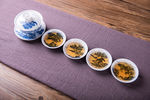 青花瓷手绘茶具 盖碗 手绘青花