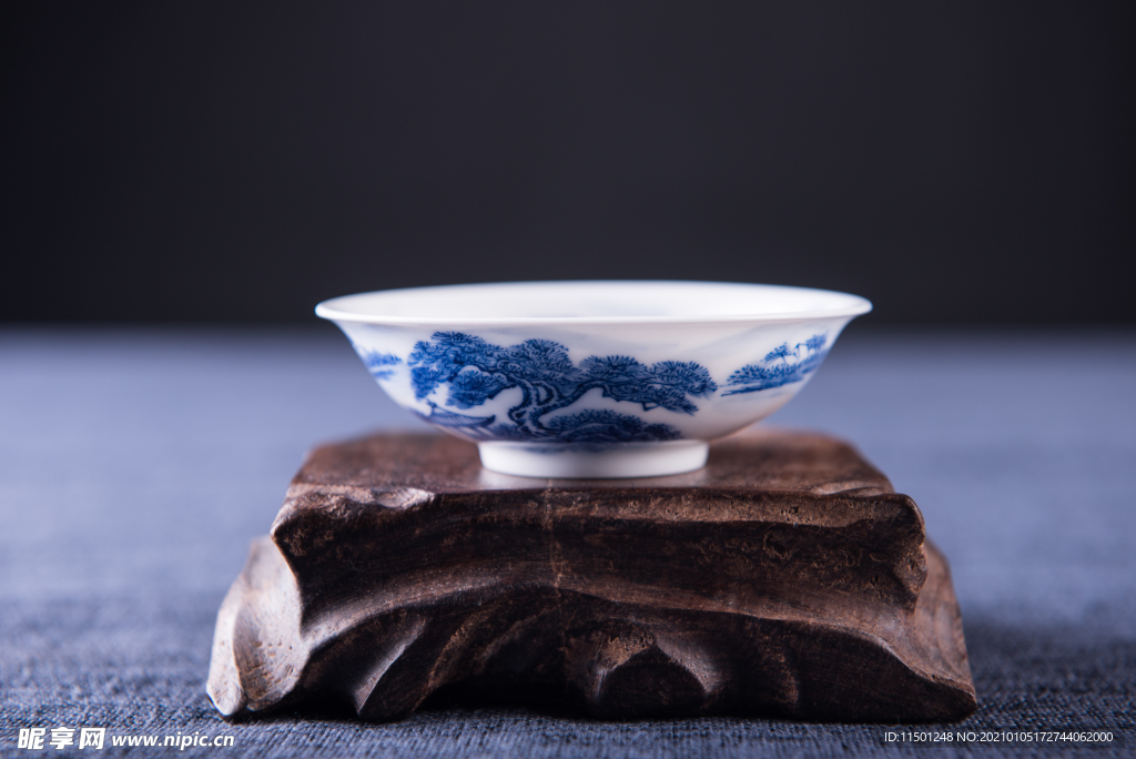 青花瓷手绘茶具