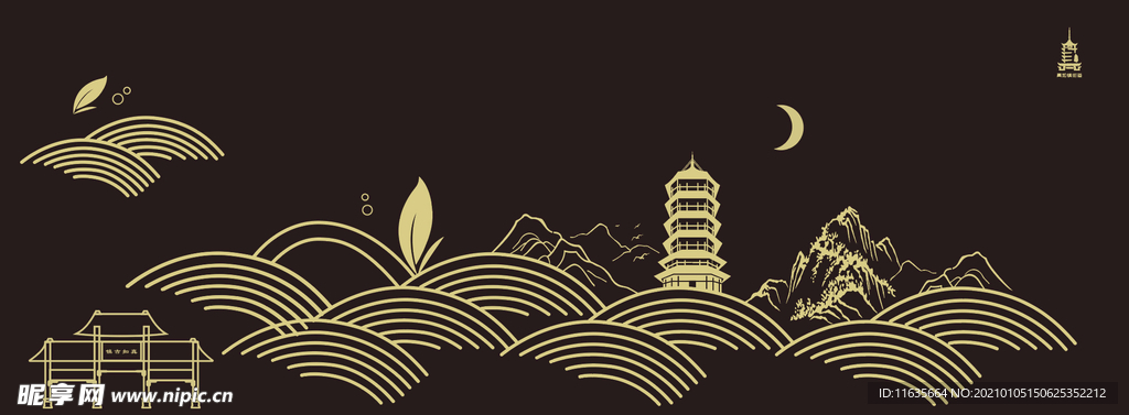 古风山水图