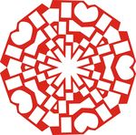 六角剪花窗花纸图案背景元素