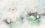 山水画 中式背景墙 装饰画 新