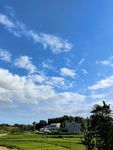 蓝色天空夏天农村天空图云朵