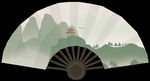 古风折扇透明素材