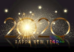 新年快乐矢量图