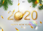 新年快乐矢量图